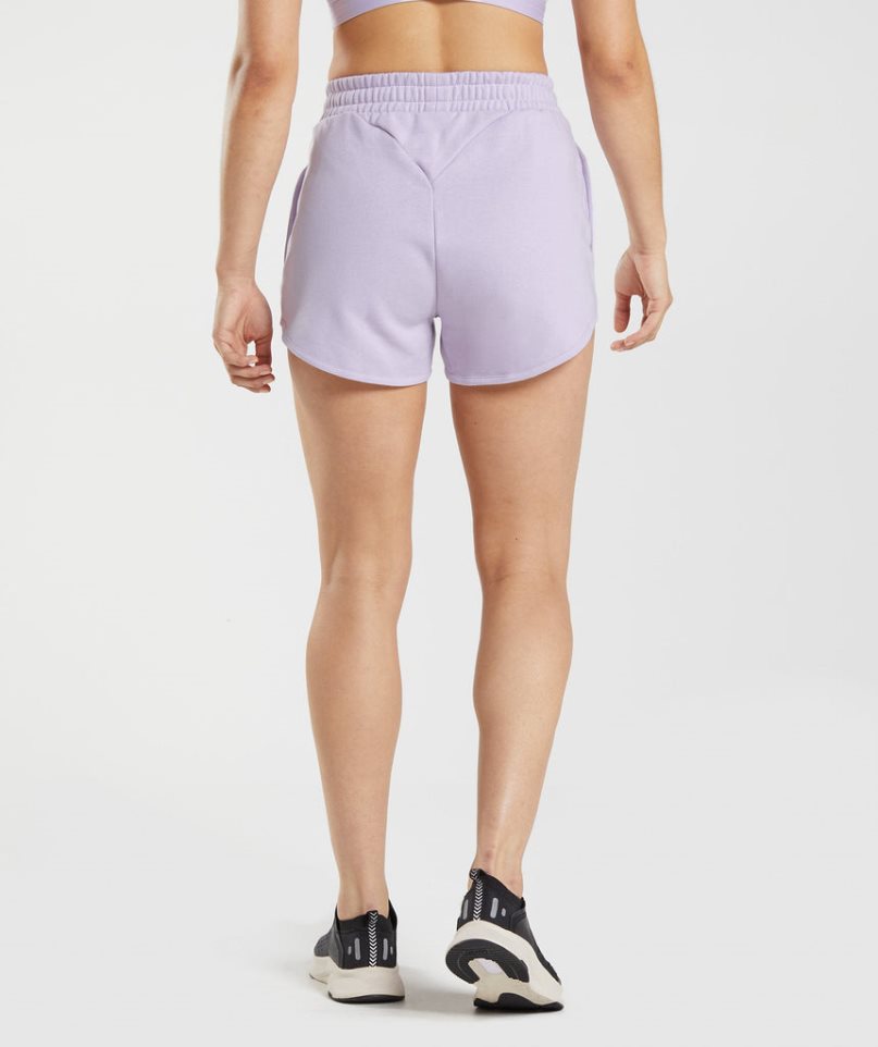 Women's Gymshark Training Sweat Shorts Light Purple | NZ 6CHBVU